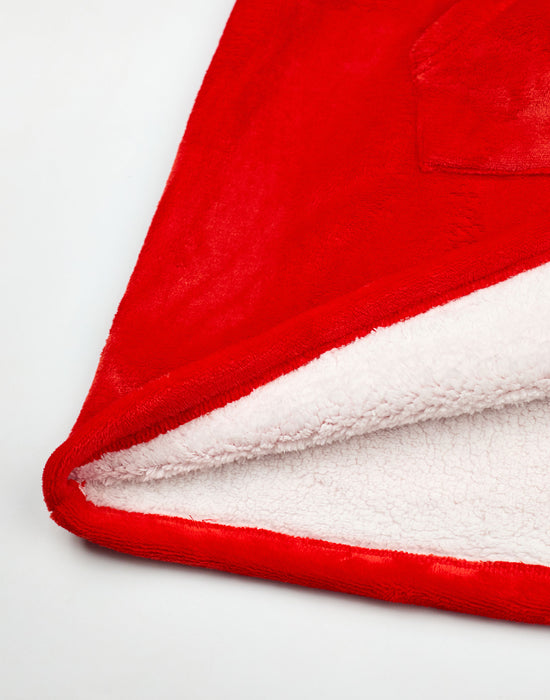 Nintendo Mario Boys Red Blanket Hoodie