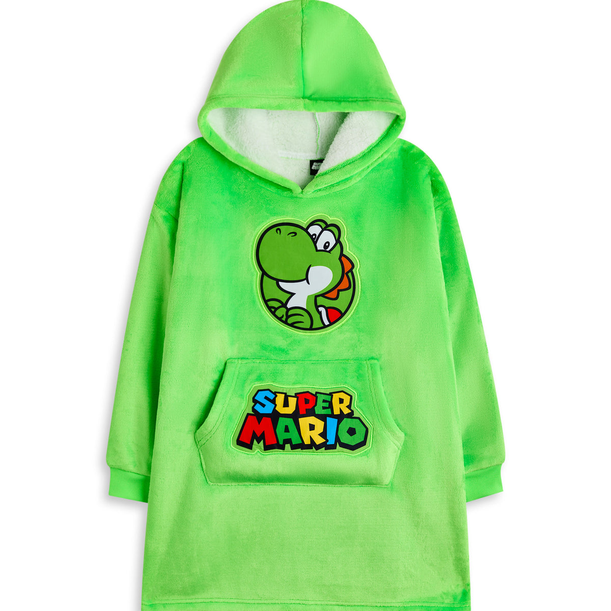 Nintendo Yoshi Unisex Kids Green Blanket Hoodie — Vanilla Underground