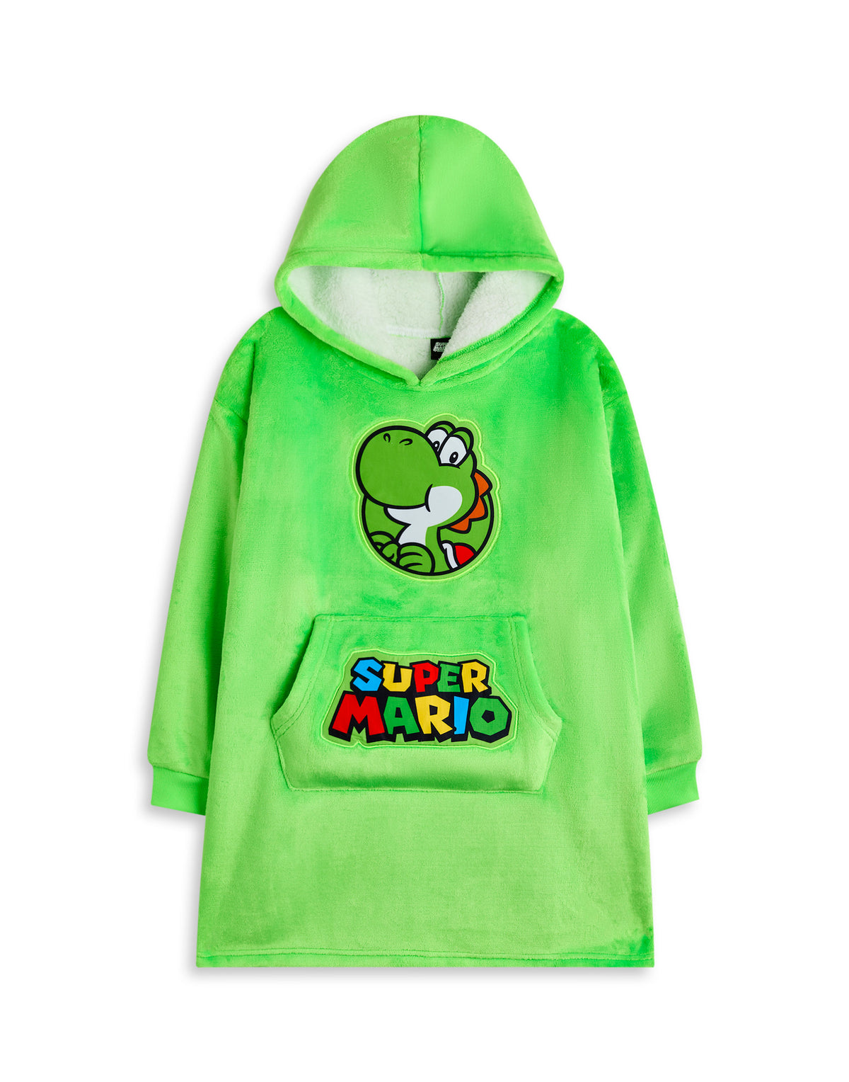 Nintendo Yoshi Unisex Kids Green Blanket Hoodie — Vanilla Underground