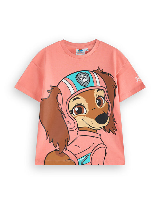 Lot De 2 T-shirts PAW Patrol Pour Fille – 100% Coton, Motifs Skye Et Amis – Pour L’été, L’école, Les Loisirs