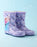 Disney Frozen Elsa & Anna Girls Purple Wellington Boots without Handles