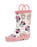 Disney Minnie And Daisy Girls Pink Wellington Boots with Handles