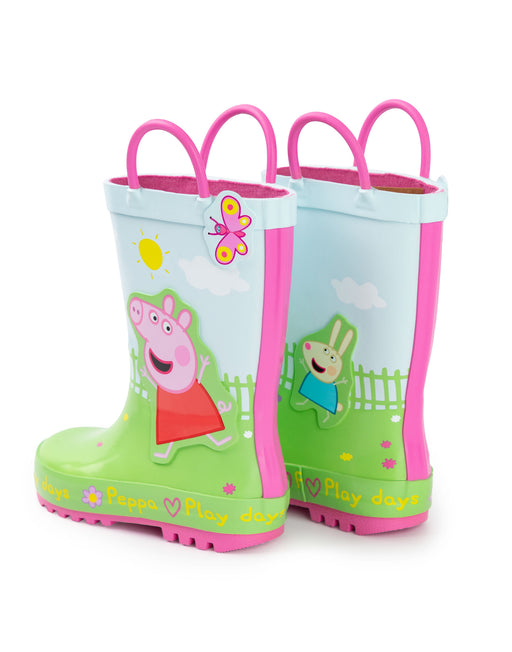 Peppa Pig Play Days Unisex Kids Multicoloured Wellington Boots with Handles