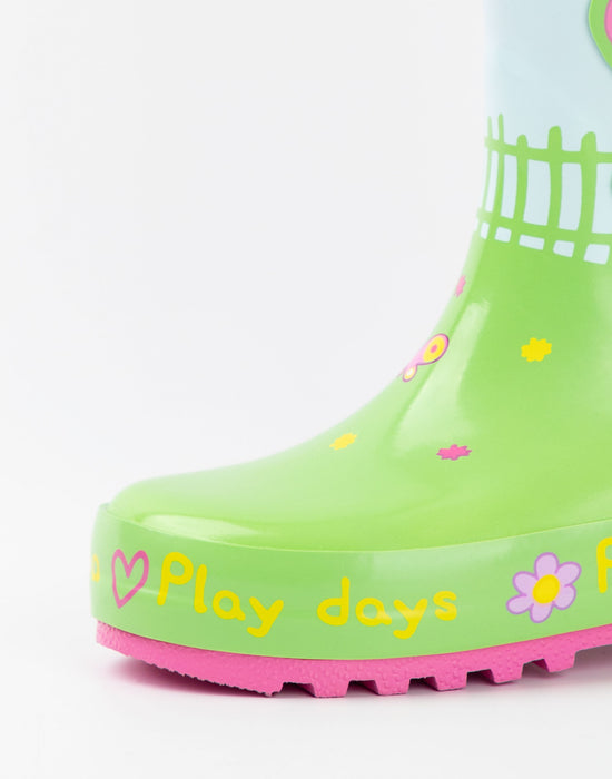 Peppa Pig Play Days Unisex Kids Multicoloured Wellington Boots with Handles