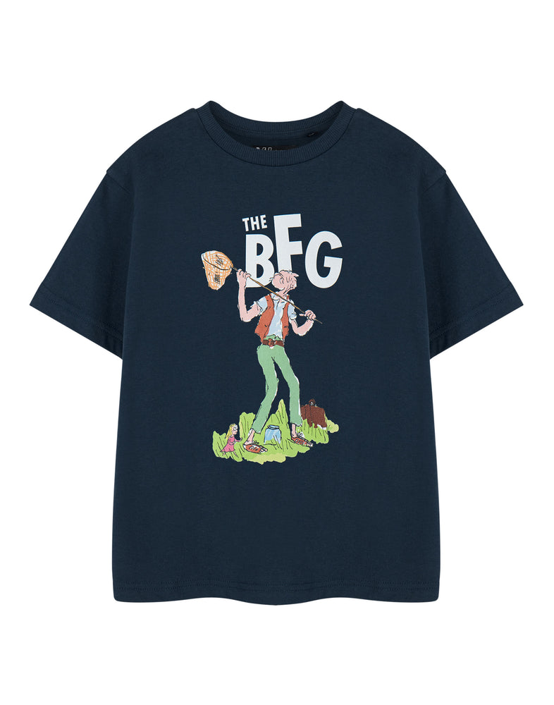 Roald Dahl BFG Unisex Kids Blue Short Sleeved T-Shirt