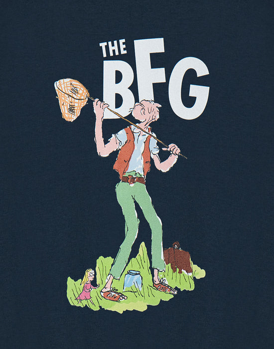 Roald Dahl BFG Unisex Kids Blue Short Sleeved T-Shirt