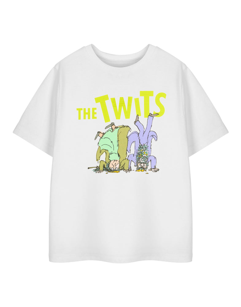 Roald Dahl The Twits Unisex Kids White Short Sleeved T-Shirt