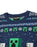 Minecraft Creeper Boys Blue Christmas Jumper