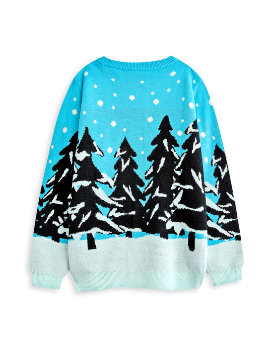 Pokemon Pikachu Boys Blue Christmas Jumper