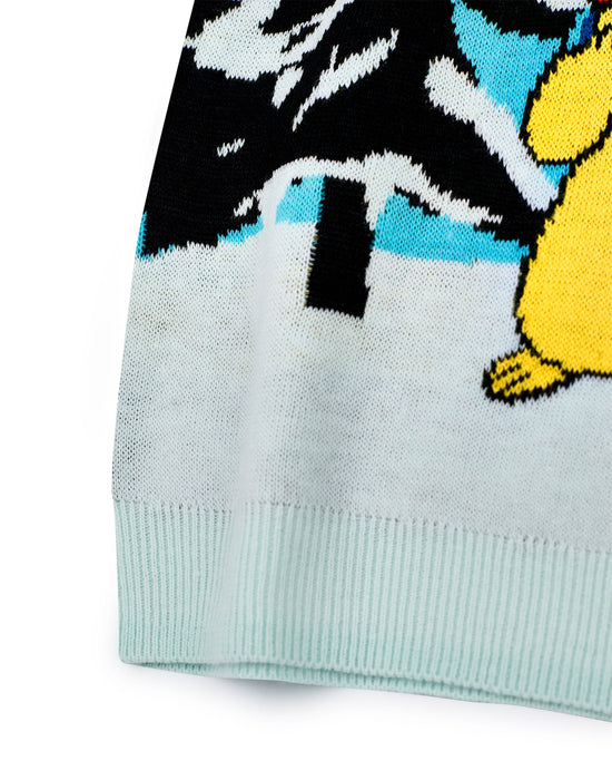 Pokemon Pikachu Boys Blue Christmas Jumper