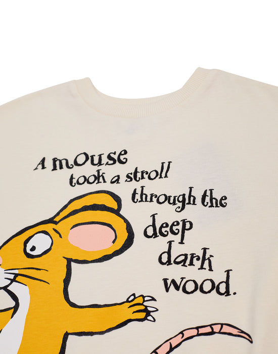 Gruffalo & Friends Mouse Unisex Kids Beige Short Sleeved T-Shirt