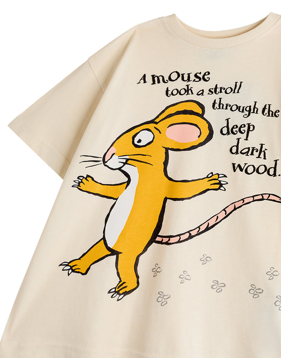 Gruffalo & Friends Mouse Unisex Kids Beige Short Sleeved T-Shirt