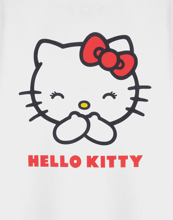 Hello Kitty Classic Girls White Short Sleeved T-Shirt