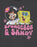 SpongeBob SquarePants SB & Sandy Girls Grey Short Sleeved T-Shirt