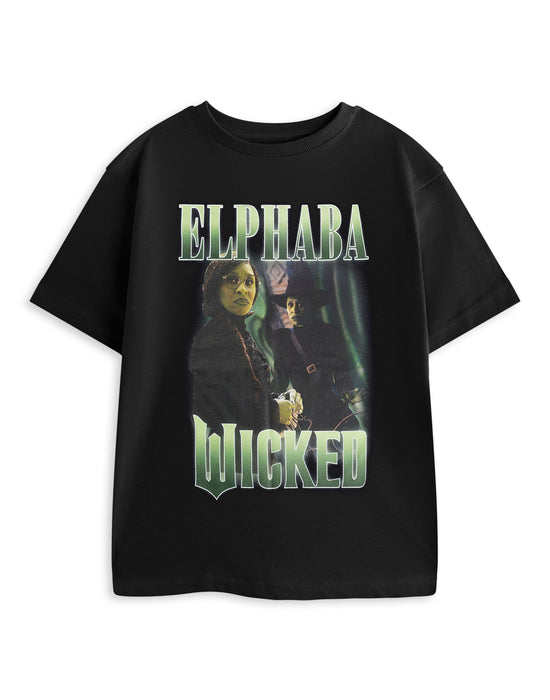 Wicked Elphaba Girls Black Short Sleeved T-Shirt
