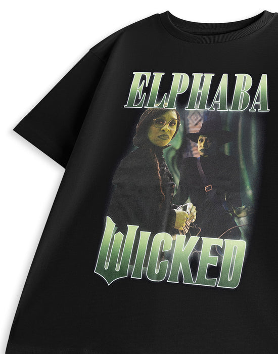 Wicked Elphaba Girls Black Short Sleeved T-Shirt