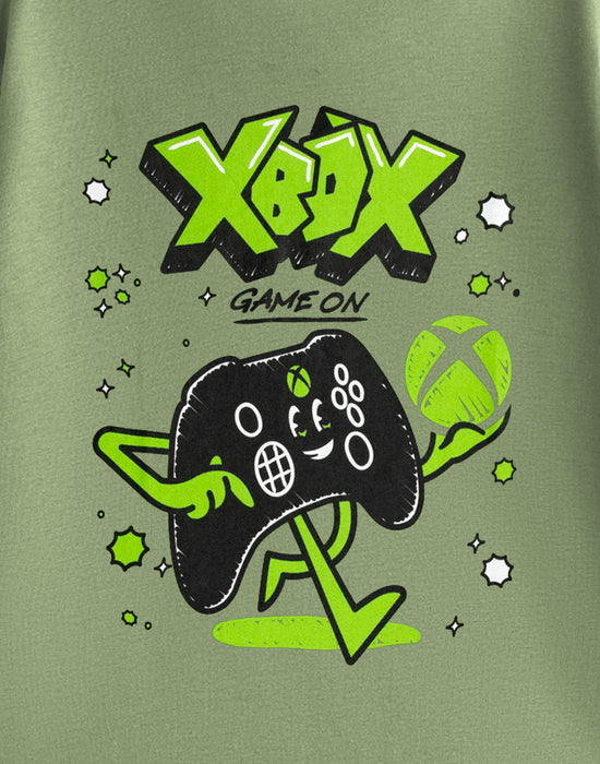 Xbox Game On Boys Green Short Sleeved T-Shirt