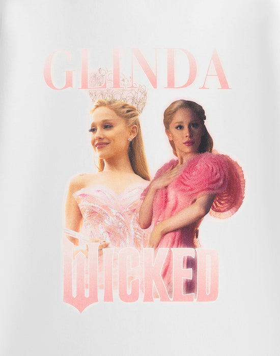 Wicked Glinda Girls White Short Sleeved T-Shirt