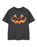 Show Me The Merch Pumpkin Face Unisex Kids Grey Short Sleeved T-Shirt