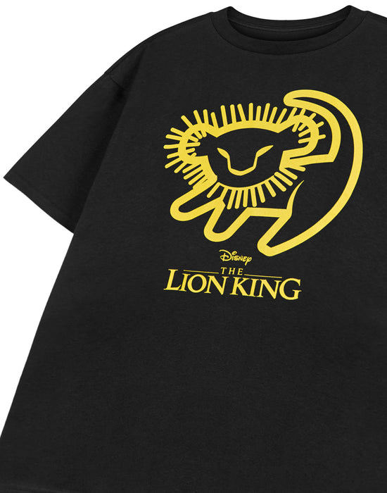 Disney Lion King Kids Unisex Kids Black Short Sleeved T-Shirt