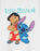Disney Lilo & Stitch Girls White Short Sleeved T-Shirt