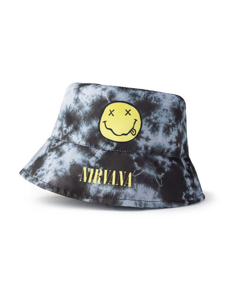 Nirvana Logo Unisex Kids Black Bucket Hat