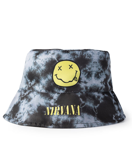 Nirvana Logo Unisex Kids Black Bucket Hat