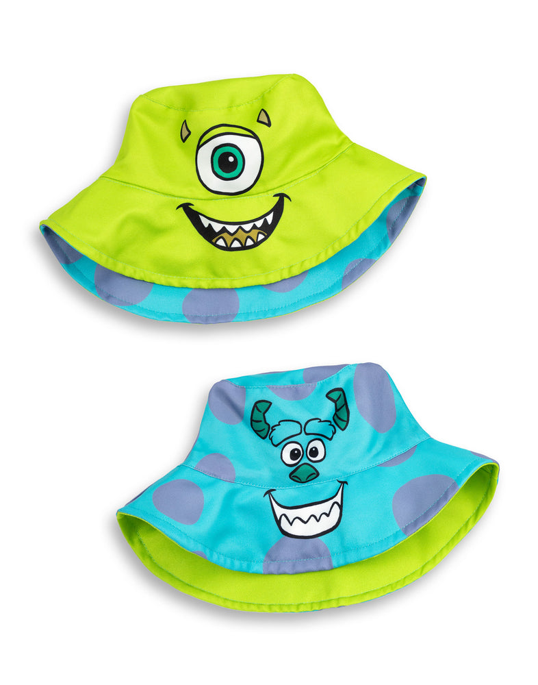 Disney Monster Inc Reversible Sully & Mike Unisex Kids Multicoloured Bucket Hat