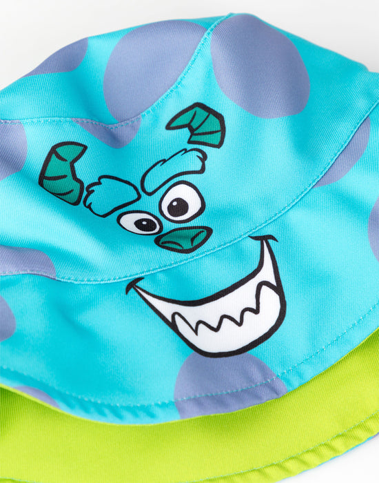 Disney Monster Inc Reversible Sully & Mike Unisex Kids Multicoloured Bucket Hat