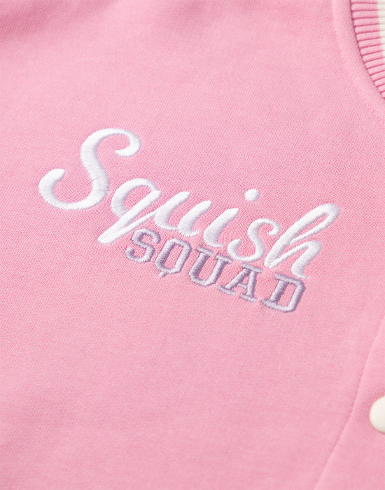 Squishmallows Squish Squad Girls Pink Bomber Jacket