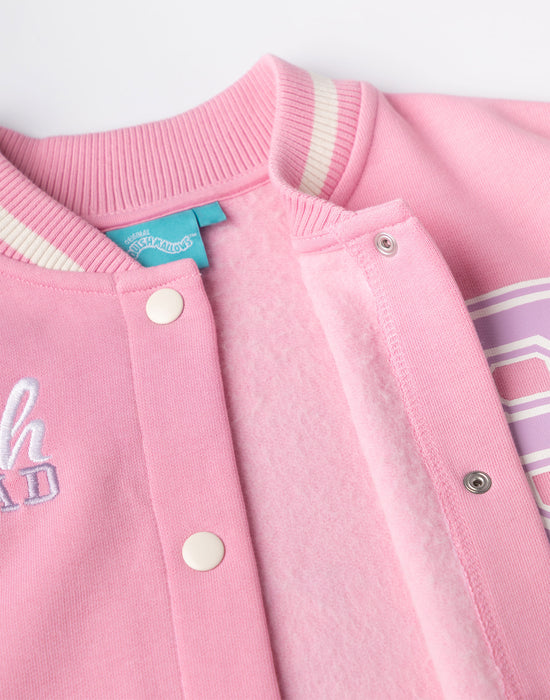 Squishmallows Squish Squad Girls Pink Bomber Jacket