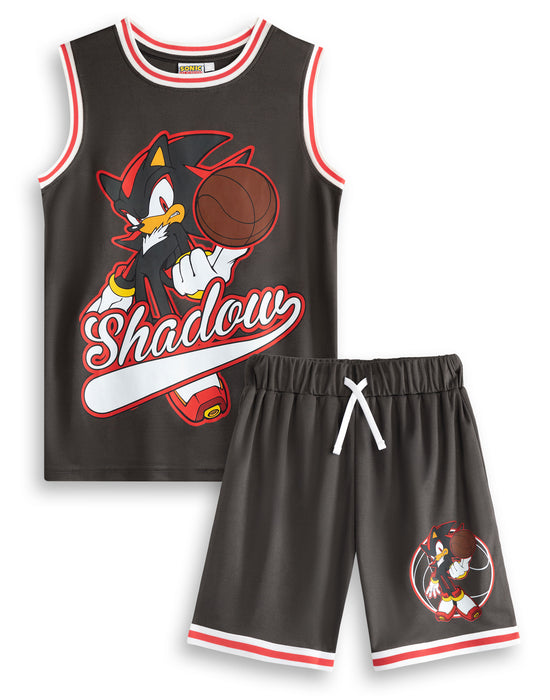 Sonic the Hedgehog Shadow Boys Black 2 Piece Basketball Set