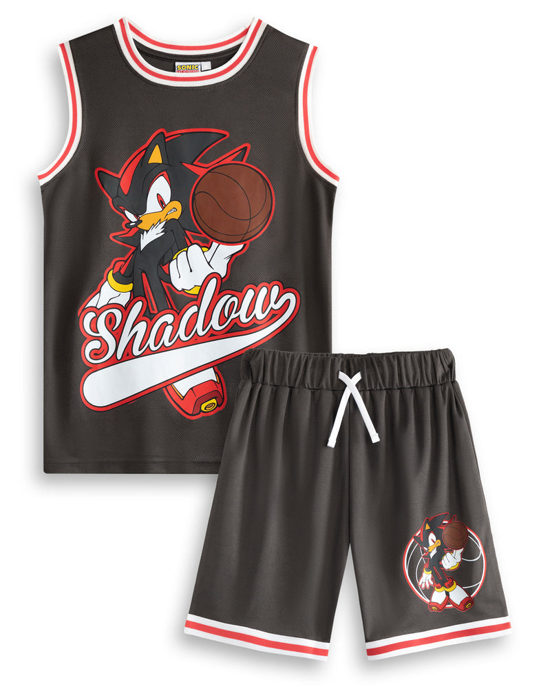 Sonic the Hedgehog Shadow Boys Black 2 Piece Basketball Set