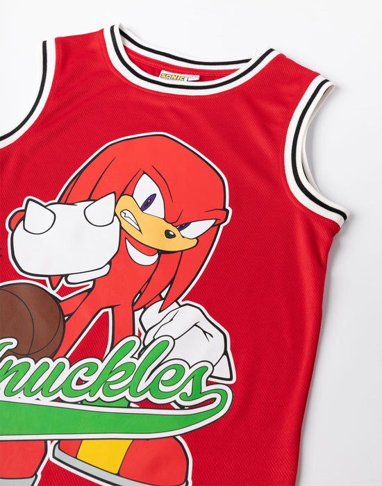 Sonic the Hedgehog Knuckles Boys Red 2 Piece Basketball Set
