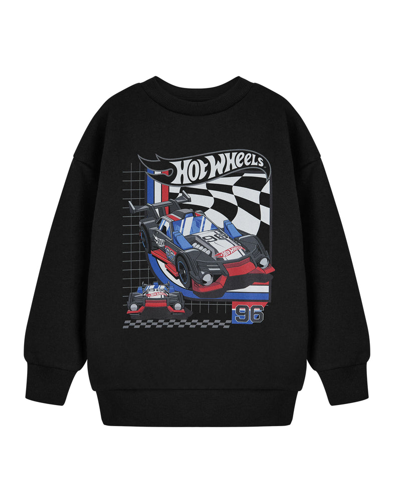 Hot Wheels 96 Boys Black Sweatshirt