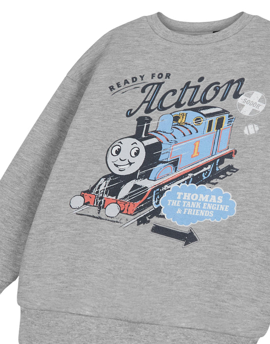 Thomas and Friends Ready For Action Boys Grey Sweatshirt