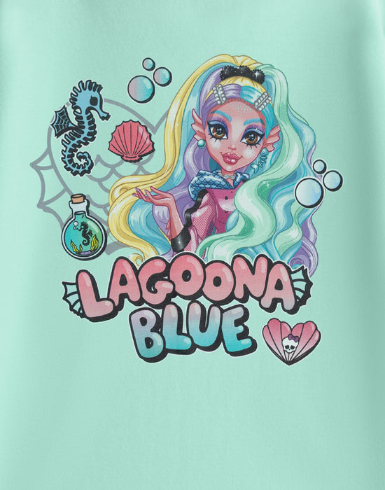 Monster High Lagoona Blue Girls Blue Short Sleeved T-Shirt