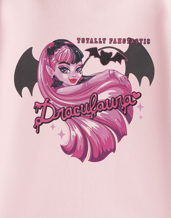 Monster High Draculaura Girls Pink Short Sleeved T-Shirt
