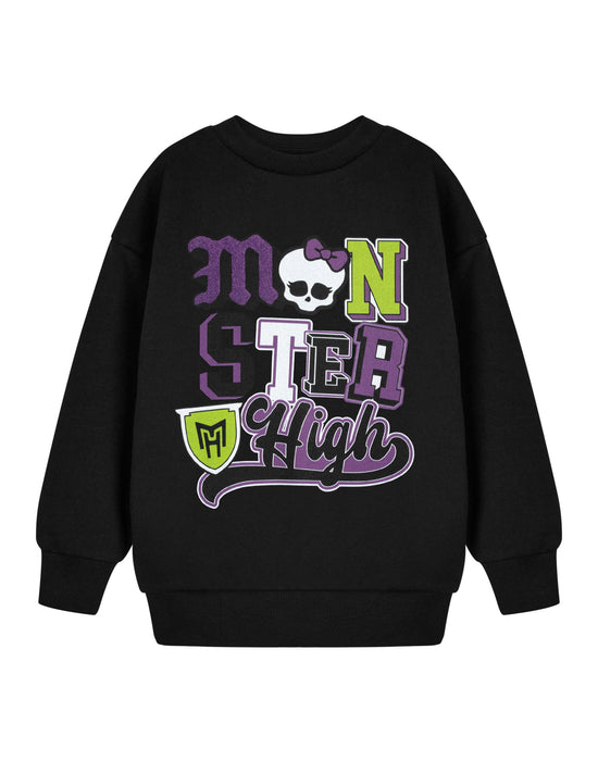 Monster High High School Girls Black Sweatshirt