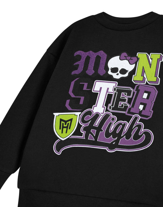 Monster High High School Girls Black Sweatshirt