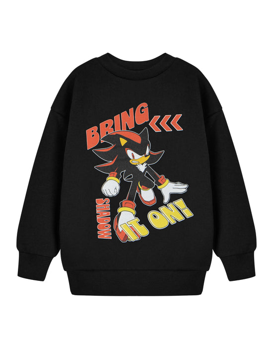 Sonic the Hedgehog Bring It On Boys Black Sweatshirt
