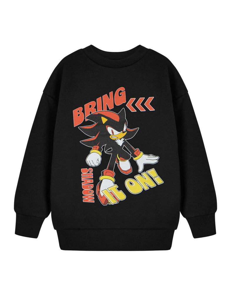 Sonic the Hedgehog Bring It On Boys Black Sweatshirt