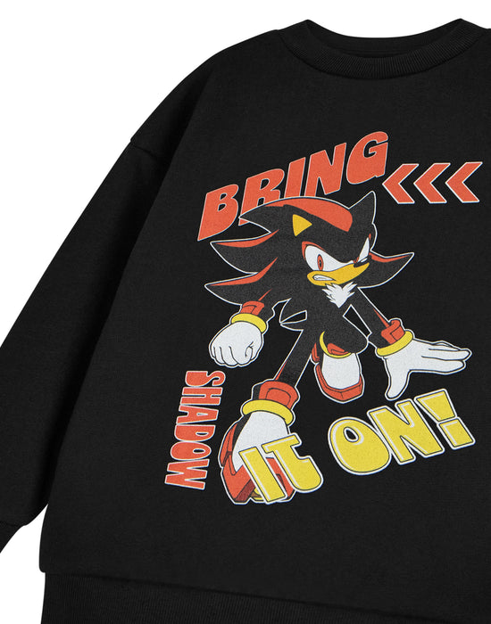 Sonic the Hedgehog Bring It On Boys Black Sweatshirt
