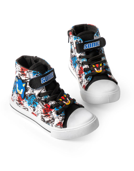 Sonic the Hedgehog Grafitti Boys Multicoloured Laced Trainers