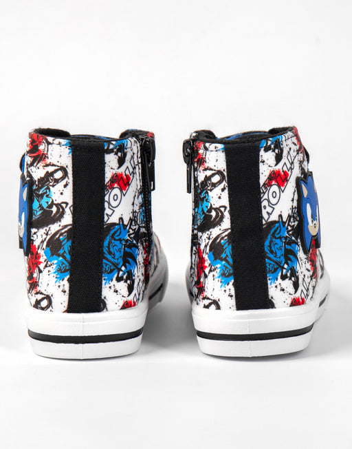 Sonic the Hedgehog Grafitti Boys Multicoloured Laced Trainers