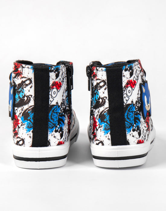 Sonic the Hedgehog Grafitti Boys Multicoloured Laced Trainers