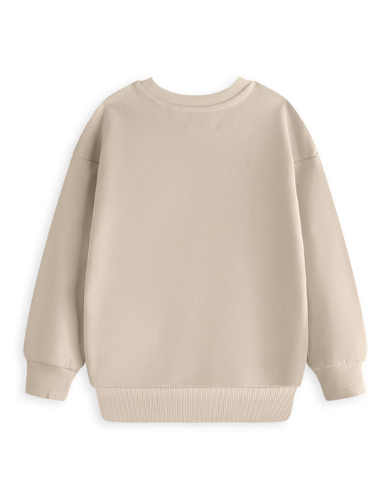 Pusheen Weekend Plans Girls Beige Sweatshirt