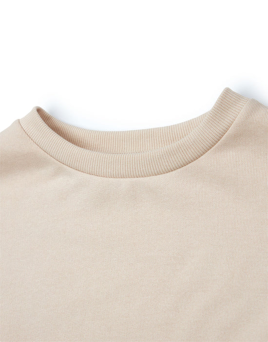 Pusheen Weekend Plans Girls Beige Sweatshirt