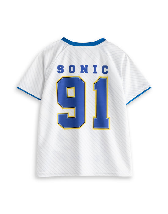 Sonic the Hedgehog Greenhill League Boys White Football Kit