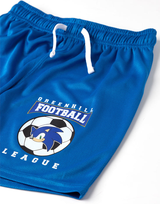 Sonic the Hedgehog Greenhill League Boys White Football Kit